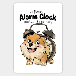 Funny Dog Alarm Clock Cartoon Magnet